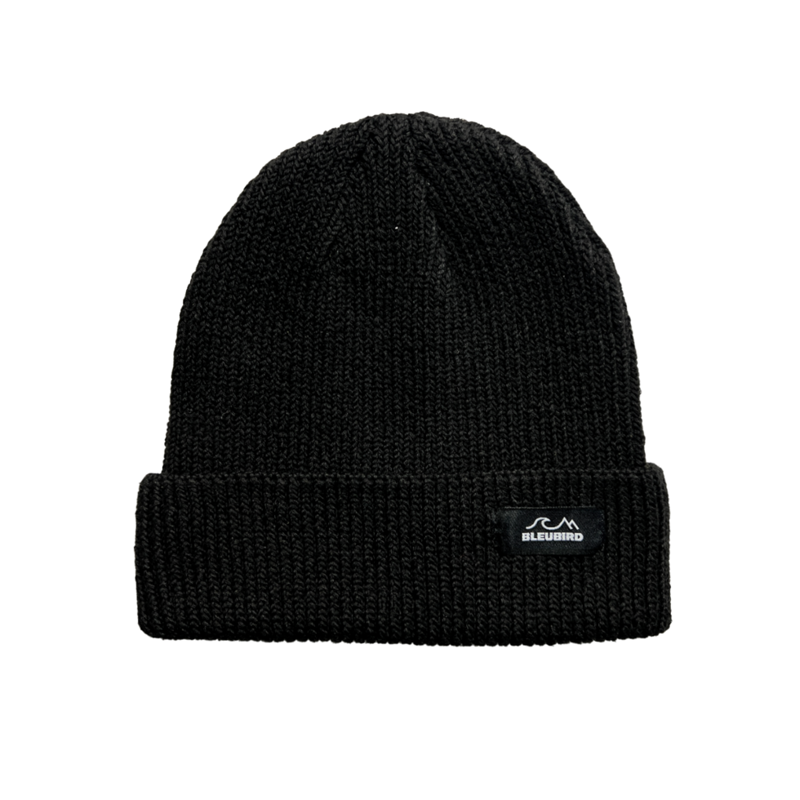 Bleubird Fishermans Black Beanie