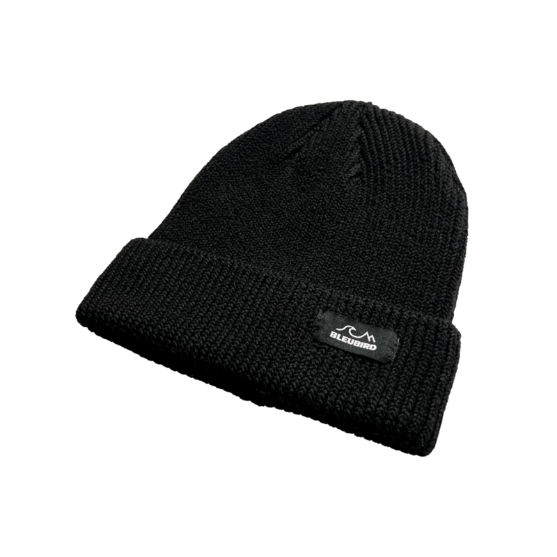 Bleubird Fishermans Black Beanie-1