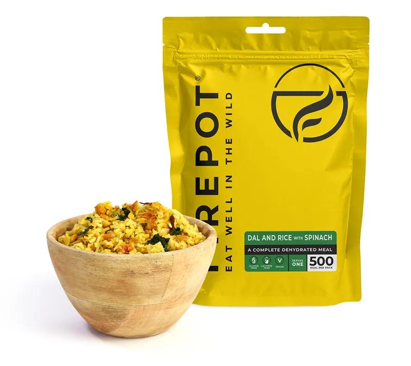 Firepot Dal and Rice with Spinach