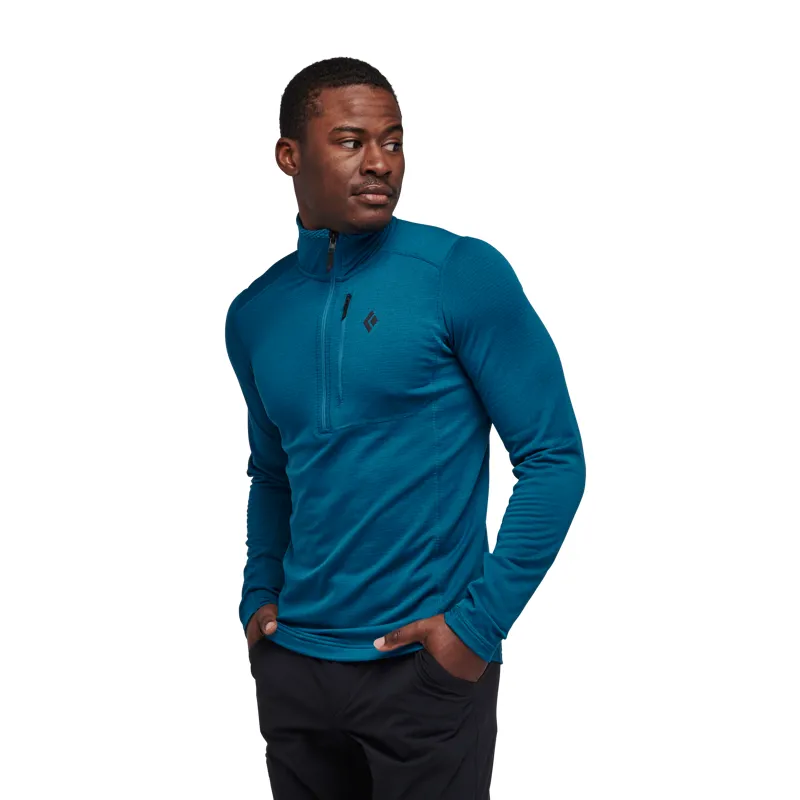Black Diamond Coefficient LT Quarter Zip Pullover in Kingfisher