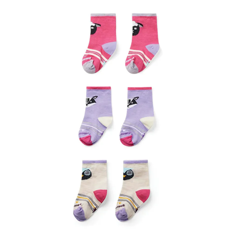 Smartwool Toddler Trio Lifestyle Socks Power Pink 
