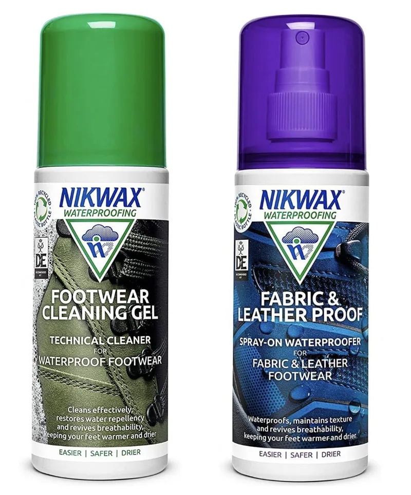 Nikwax Footwear Cleaning Gel FABC and Leather Proofer 125ml Twin Pack