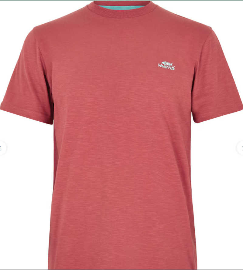 Weird Fish Fished Organic Tee Rosewood