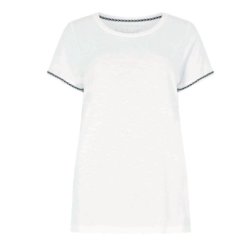 Weird Fish Teya Organic Cotton Tee White