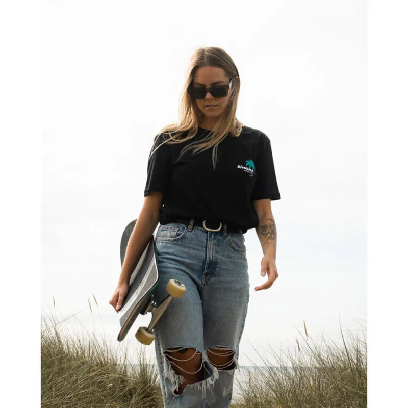 Bleubird Tropics Tee Black-3