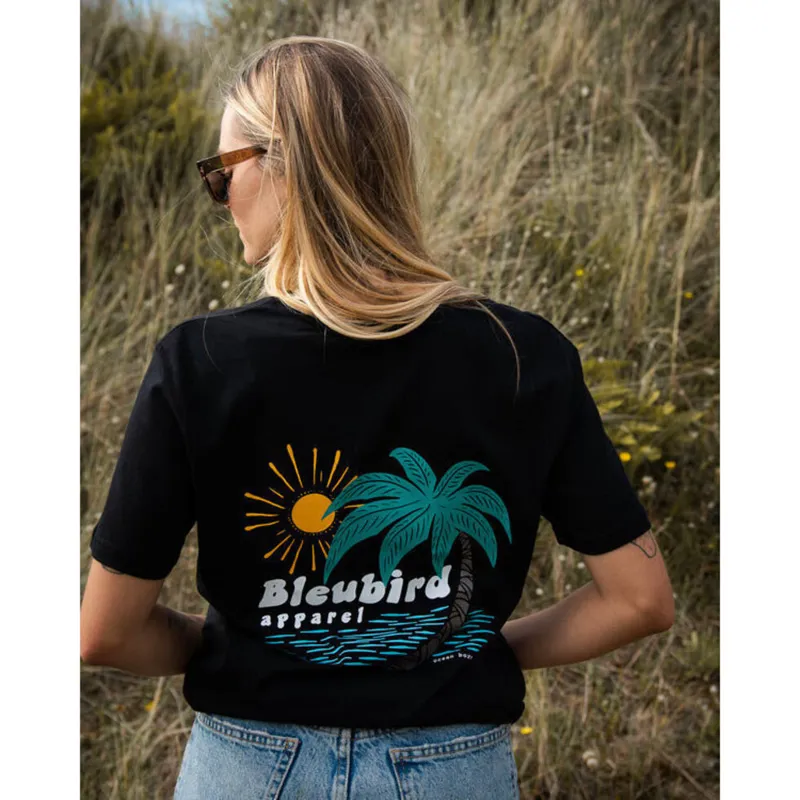 Bleubird Tropics Tee Black-5