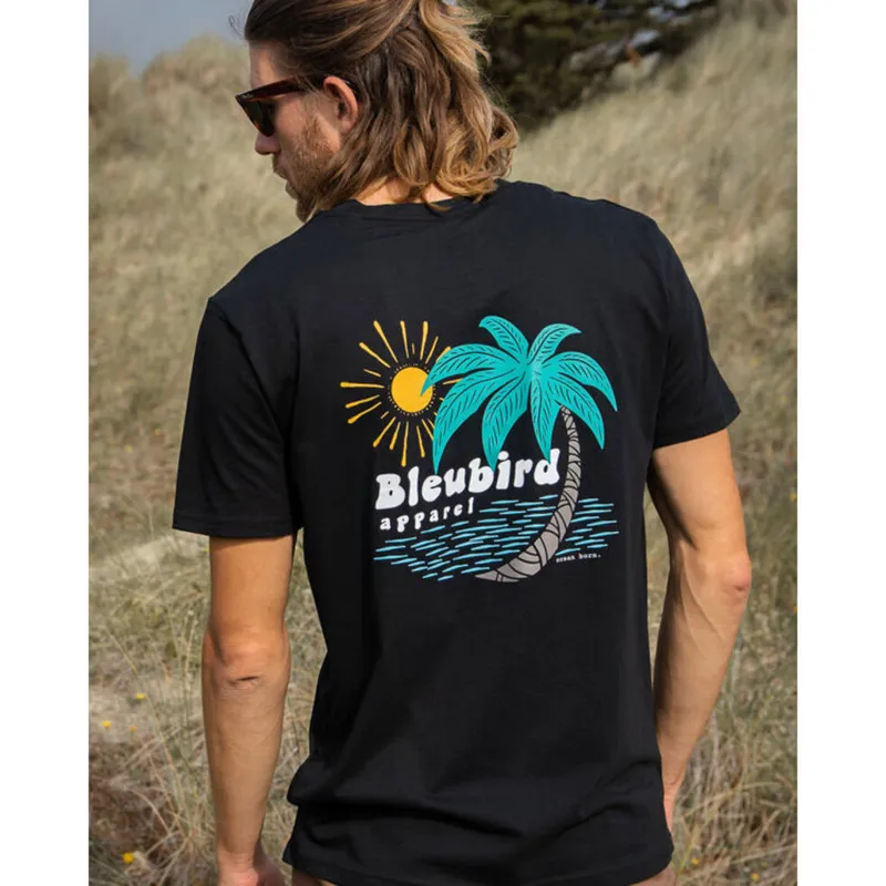 Bleubird Tropics Tee Black-2
