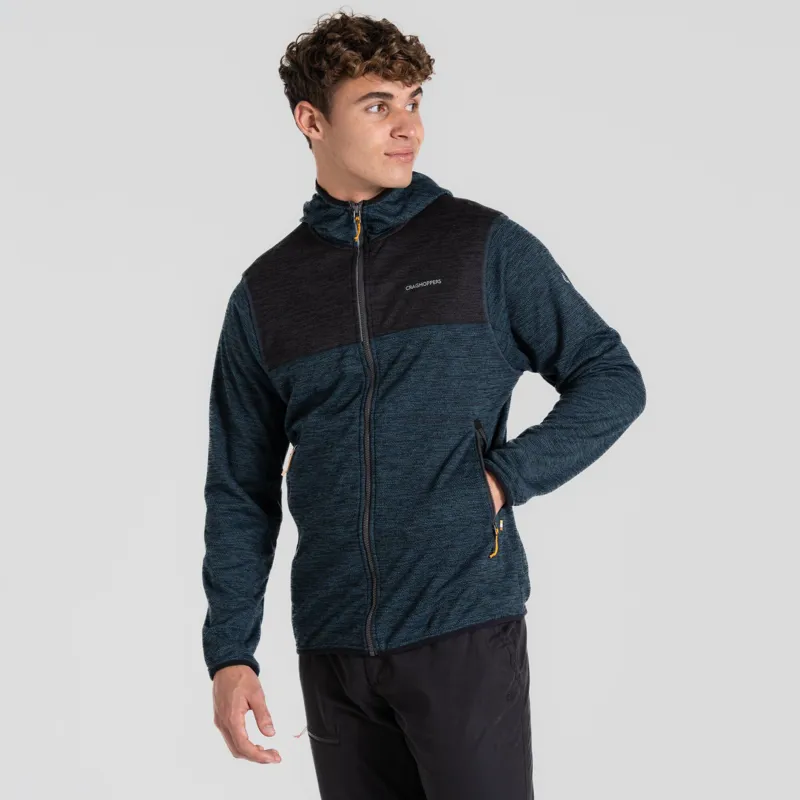 Craghoppers Travos Hooded Jacket Mens Blue Stone Marl