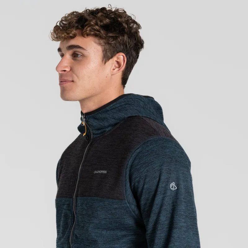 Craghoppers Travos Hooded Jacket Mens Blue Stone Marl-3