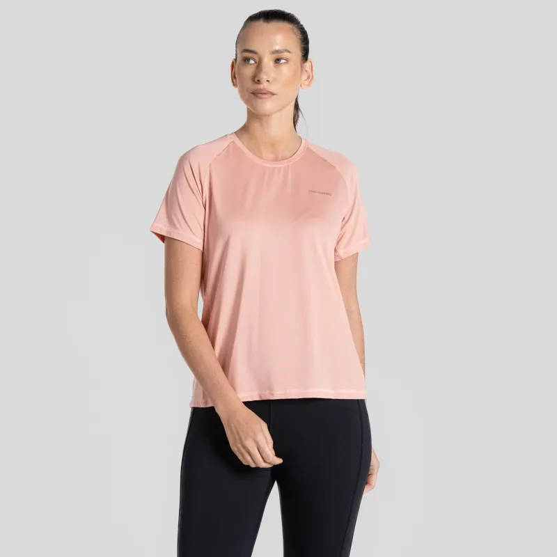 Craghoppers Ellie T-Shirt Womens Pink Peach