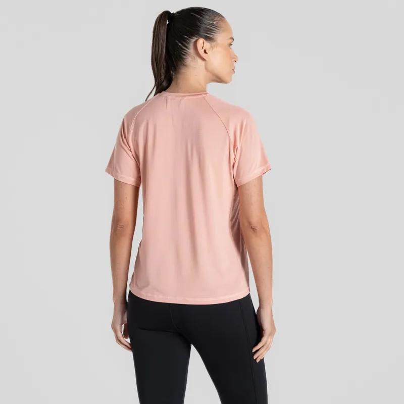 Craghoppers Ellie T-Shirt Womens Pink Peach-1
